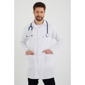 Beyaz-Ceket Yaka Erkek Önlük